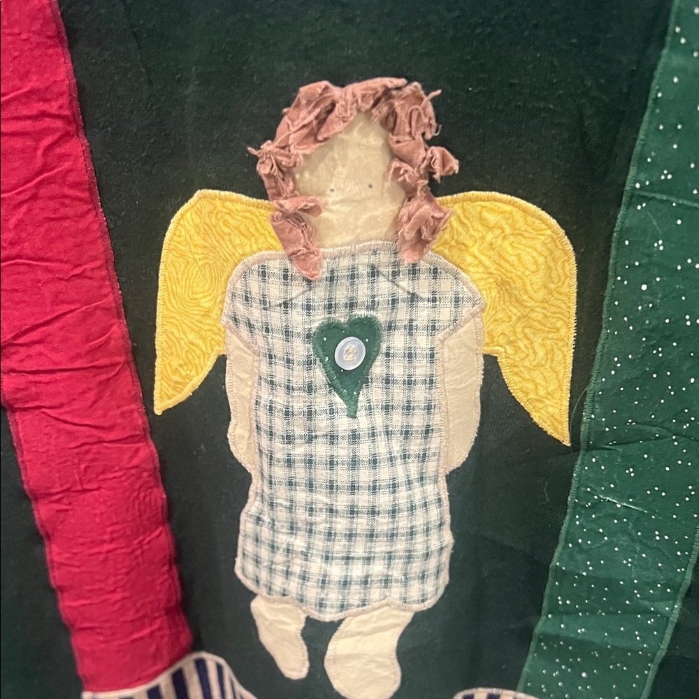 Vintage Orvis Angel Patchwork Pullover Sweatshirt… - image 4
